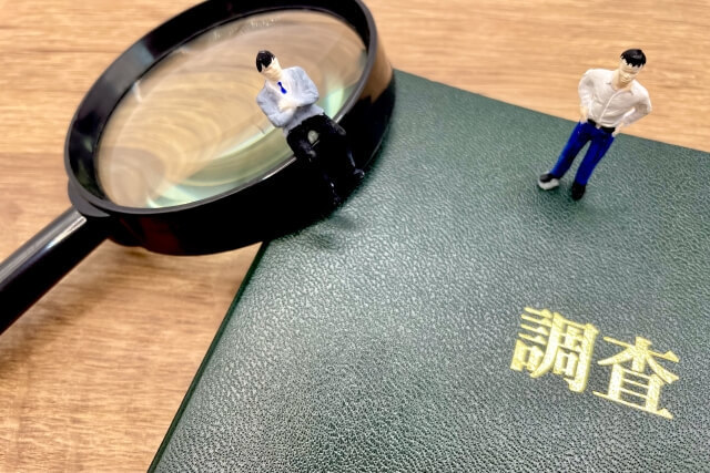 虫眼鏡の写真