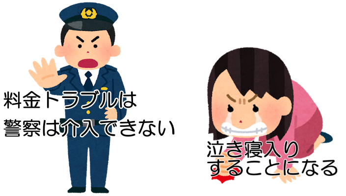 探偵と料金トラブルに遭っても警察は介入できない